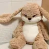 Плюшевый сердитый кролик 30 см мягкая игрушка-обнимашка злой заяц Angry Rabbit с длинными ушами