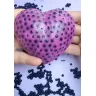 Сквиш Сердце с выдавливающимися мягкими шариками 10 см игрушка-антистресс с эффектом выдавливания, сердечко с орбизами