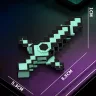 Minecraft спиннер 8,5 см алмазный меч майнкрафт светиться в темноте, игрушка-брелок  ручной спиннер-меч