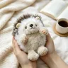 Мягкая игрушка-вывернушка Ёжик 20 см скручивается в комочек, плюшевый ёж трансформер в съемном капюшоне