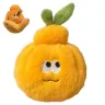 Плюшевий апельсин у знімній шкірці з черв'ячком Funny Orange м'яка іграшка-брелок мандарин з черв'яком підвіска на сумку