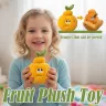 Плюшевий апельсин у знімній шкірці з черв'ячком Funny Orange м'яка іграшка-брелок мандарин з черв'яком підвіска на сумку
