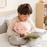 Подушка плюшева свинка 40 см м'яка іграшка порося для сну та обіймів рожева з м'яким наповнювачем ПП-бавовна