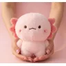 Аксолотль плюшевий 22 см м'яка рожева іграшка Axolotl з пухнастими яскравими зябрами, плюшева іграшка амфібія