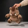 Бегающая игрушка мягкий Кабанчик 45 см running plush плюшевый кабан механический бег с помощью движения лапок