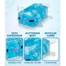 Сквиш Аксолотль игрушка антистресс 9,6см аксолотль голубой с блестками Axolotl силиконовая игрушка мялка