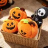 Плюшевая тыква 17 см мягкая игрушка тыква Хеллоуин для декора Halloween Pumpkin игрушечная тыковка оранжевая с улыбкой