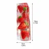 Сквиш антистресс Лед с клубникой 12 см желейный сквиш с клубничками, жмякалка сквиш   брусок с фруктами