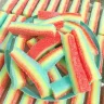 Радужный сквиш конфета 10,5 см игрушка антистресс сквиш желейная конфетка в сахаре, длинный сквиш-желейка
