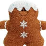 Пряничный человечек мягкая игрушка 22 см плюшевая игрушка пряник Gingerbread Man, мягкий джинджер мен имбирный пряник