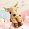 Оленя Бембі м'яка іграшка 25 см плюшевий реалістичний олень малюк Bambi зі скляними очима