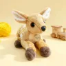 Оленя Бембі м'яка іграшка 25 см плюшевий реалістичний олень малюк Bambi зі скляними очима