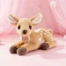 Оленя Бембі м'яка іграшка 25 см плюшевий реалістичний олень малюк Bambi зі скляними очима