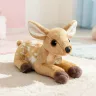 Оленя Бембі м'яка іграшка 25 см плюшевий реалістичний олень малюк Bambi зі скляними очима