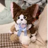 М'яка іграшка котик Девон-рекс 45 см плюшевий кіт Devon Rex коричневий з наповнювачем ПП бавовна для ігор та обіймів