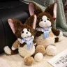 М'яка іграшка котик Девон-рекс 45 см плюшевий кіт Devon Rex коричневий з наповнювачем ПП бавовна для ігор та обіймів