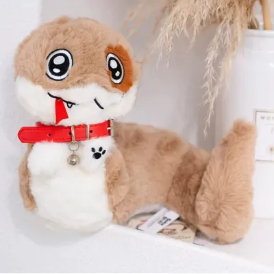 М'яка іграшка Snake Puppy Снейк Спот 40 см плюшева Snake Spot Змійка Собака персонаж Yogin іграшка-обіймашка