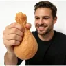 Сквіш Куряча ніжка 20 см великий антистрес смажена куряча нога Fried Chicken, сквіш-курка повільного відновлення