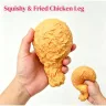 Сквіш Куряча ніжка 20 см великий антистрес смажена куряча нога Fried Chicken, сквіш-курка повільного відновлення