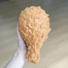 Сквіш Куряча ніжка 20 см великий антистрес смажена куряча нога Fried Chicken, сквіш-курка повільного відновлення