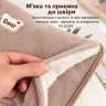 Електрична муфта-грілка для рук 27 см плюшева електрогрілка водяна з зарядкою, електрична грілка для ніг та тіла