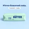Сквіш «Масло» 14 см м’ятно-блакитний із рідким наповнювачем — м’яка іграшка-антистрес