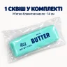 Сквіш «Масло» 14 см м’ятно-блакитний із рідким наповнювачем — м’яка іграшка-антистрес