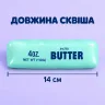 Сквіш «Масло» 14 см м’ятно-блакитний із рідким наповнювачем — м’яка іграшка-антистрес