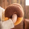 Іграшка подушка хліб 33 см подушка муфта у вигляді хліба з ніжками, м'яка подушка валик тост з отворами для рук