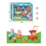 Ігровий набір Свинка Пеппа та сім'я 4 рухомі фігурки Peppa Pig World з коляскою та кошиком для пікніка