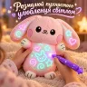 Плюшевий зайчик для малювання світлом, світлова м’яка іграшка рожевий зайчик зі світловим маркером, м’яка іграшка зайчик
