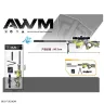 Автомат Star Toys "AWM" гелеві кулі, приціл, мішень MH203B