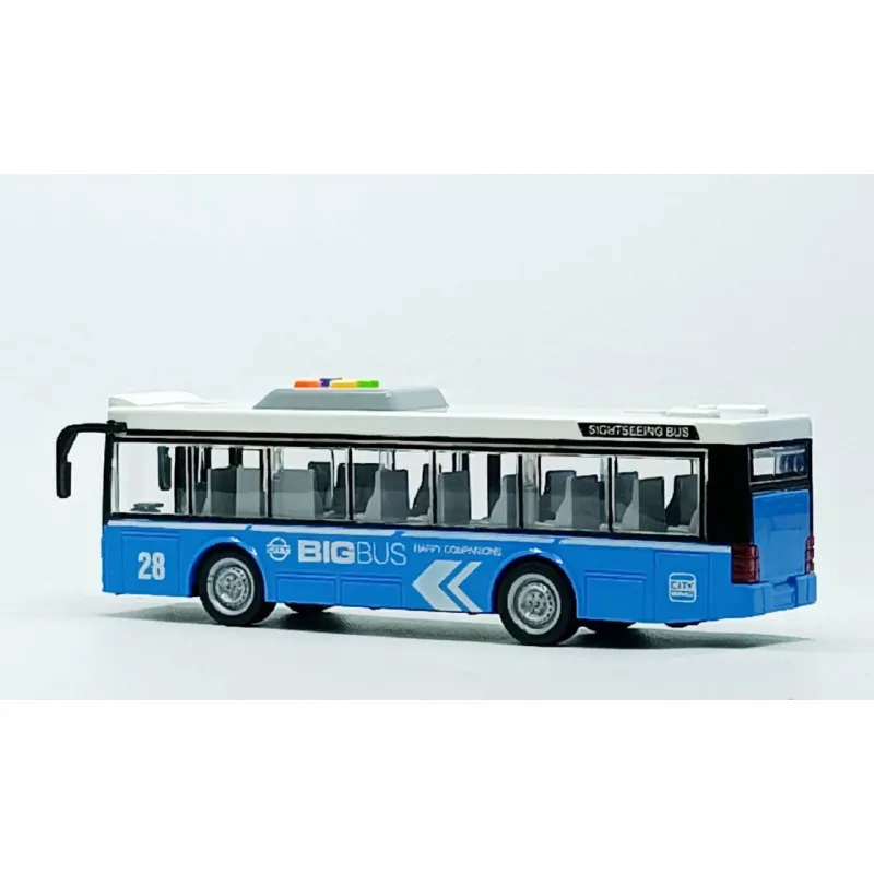 Автобус Yi wu jiayu "Big bus" музыкальный синий WY910AB-1