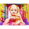 Кукла-манекен Defa Lucy 25x24см для причесок и макияжа, плойка/косметика/шпильки
