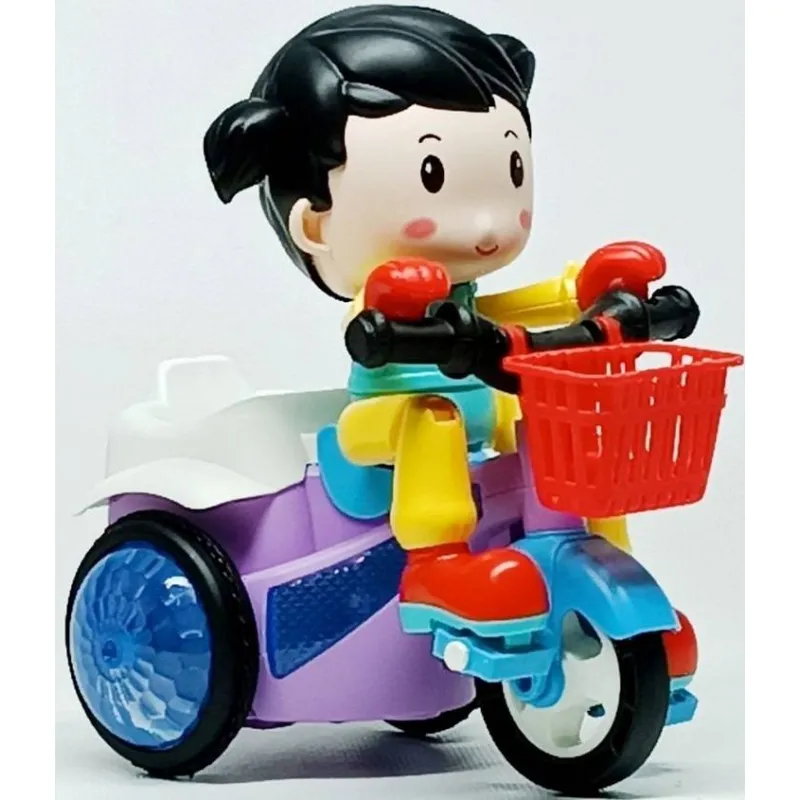 Музичний велосипед Shantou з дівчинкою Stunt tricycle 3115-2