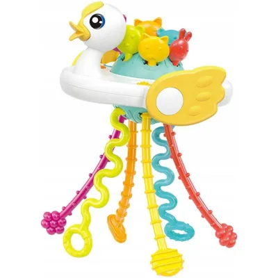 Погремушка тактильная Star Toys Уточка, подвижные части 668-20