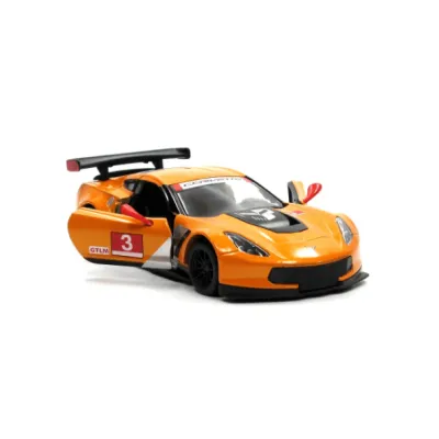 Машинка "Kinsmart" Chevrolet Corvette C7.R Race Car помаранчева (1:36) KT5397W