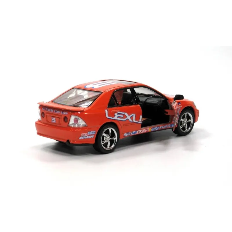 Машинка металлическая Kinsmart Lexus IS300 Street Fighter 12см инерционная 1:36