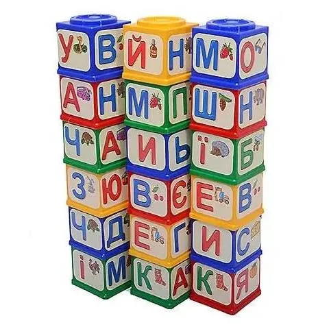 Кубики "Юника" Азбука, в сумке 18шт 0576