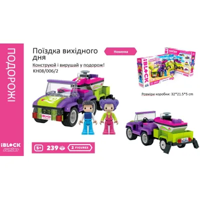 Конструктор IBlock Junior Путешествие, 239 дет. KH08/006/2