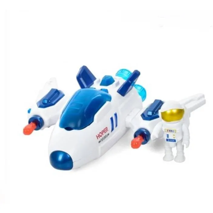 Космический корабль ToyCloud с космонавтом, стреляет ракетами, звук, свет, на батарейках