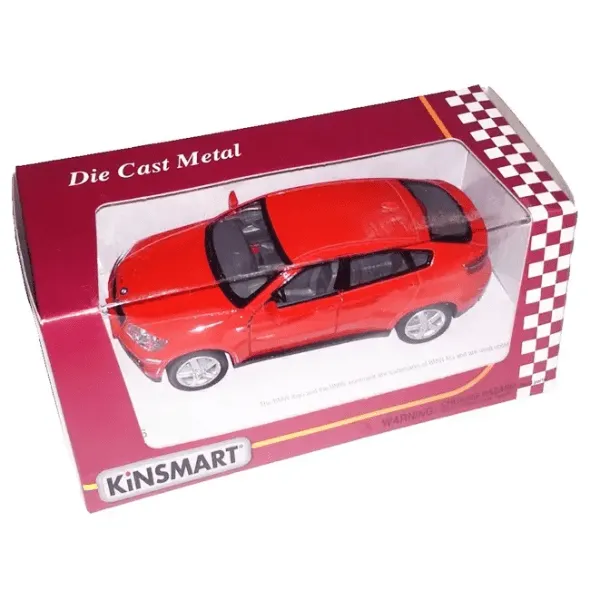 Машинка Kinsmart красная BMW X6 (1:36) KT5336W