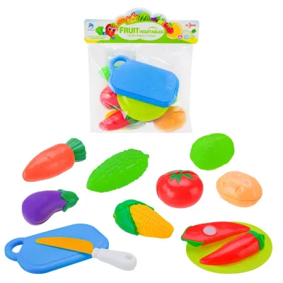 Овощи на липучках Star Toys доска, нож, тарелка YM-309