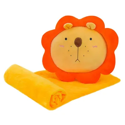 М'яка іграшка-подушка Star Toys Лев 40см з пледом K15258